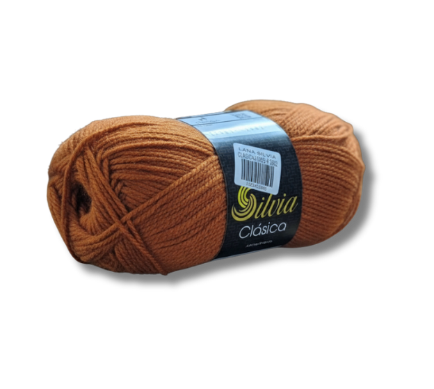LANA SILVIA CLASICA X100G 2802 TABACO