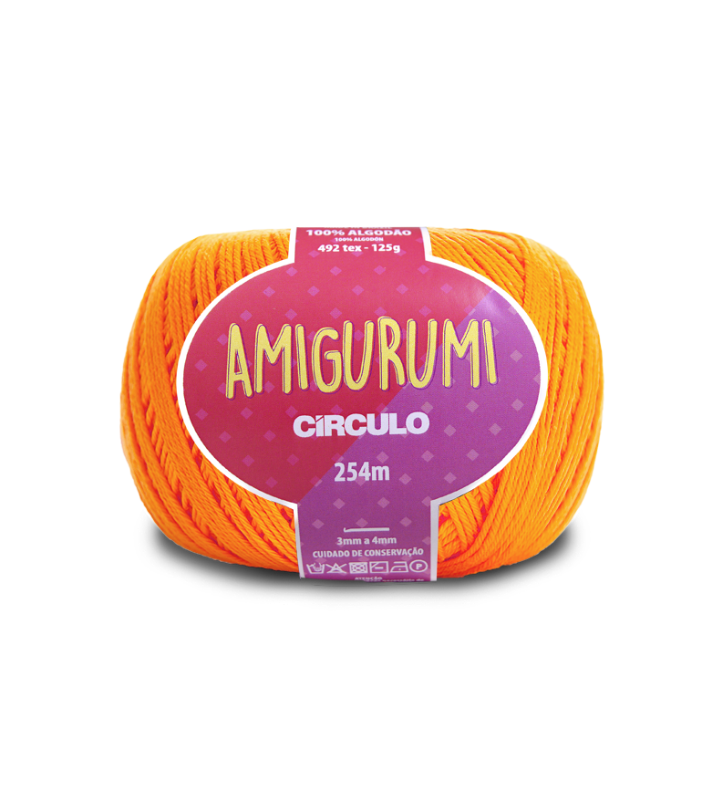 HILO AMIGURUMI CIRCULO 4456 LARANJA