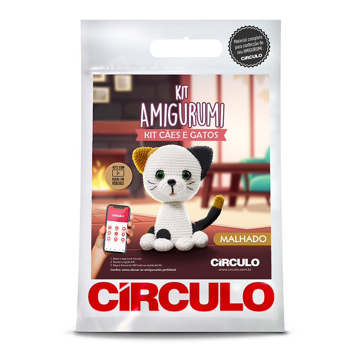 KIT AMIGURUMI GATO MANCHAS